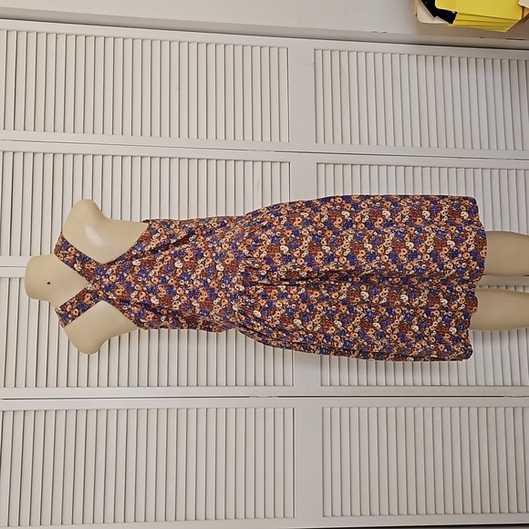 Sleeveless 100% cotton floral dress - Picture 6 of 6